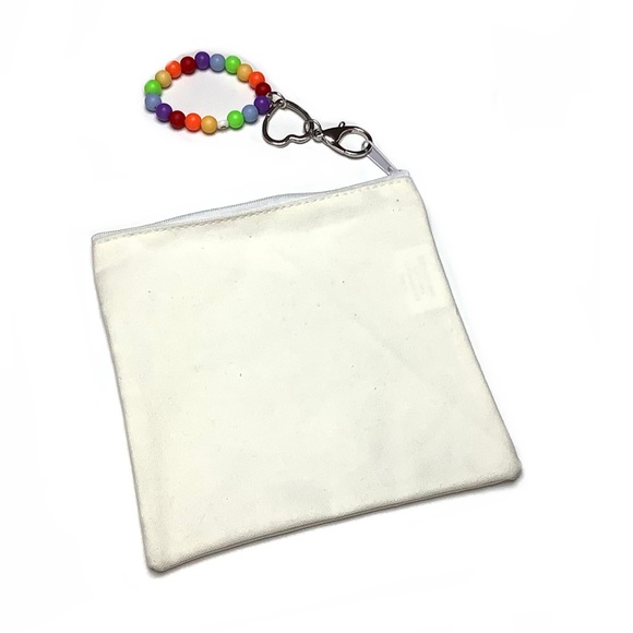 Rainbow Quote Canvas Bag & Keychain Bracelet - Picture 3 of 6